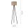Lampadaire tripode Tissu Beige faible éblouissement E27 160 cm