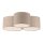 Wohnliche Deckenlampe Beige E27 L:70 cm 3-flmg blendarm