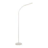 LED Stehleuchte Metall Weiß Touch 125 cm verstellbar