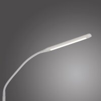 LED Stehleuchte Metall Weiß Touch 125 cm verstellbar