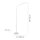 Lampadaire LED Métal Blanc Touch 125 cm réglable