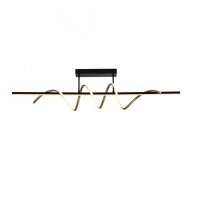 Lampe de plafonnier LED m&eacute;tal dimmable 3000 K noir...