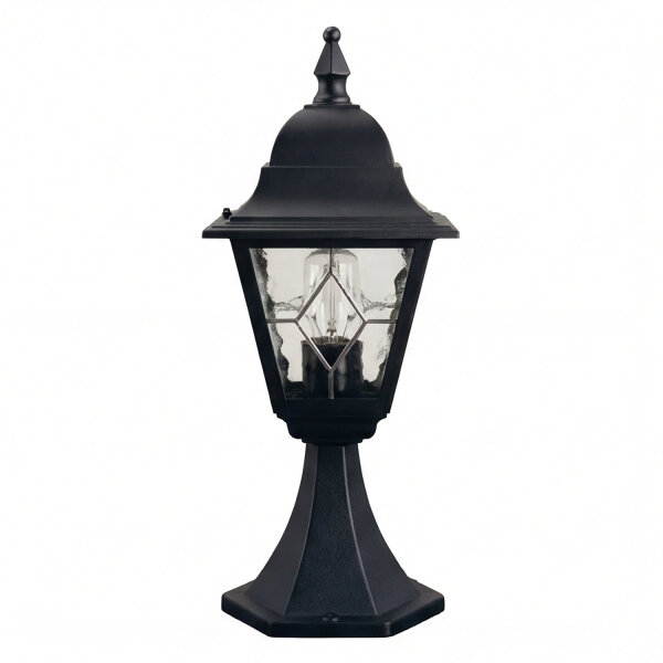 Lampe de jardin Debout Noir H:44cm Rustique Extérieur