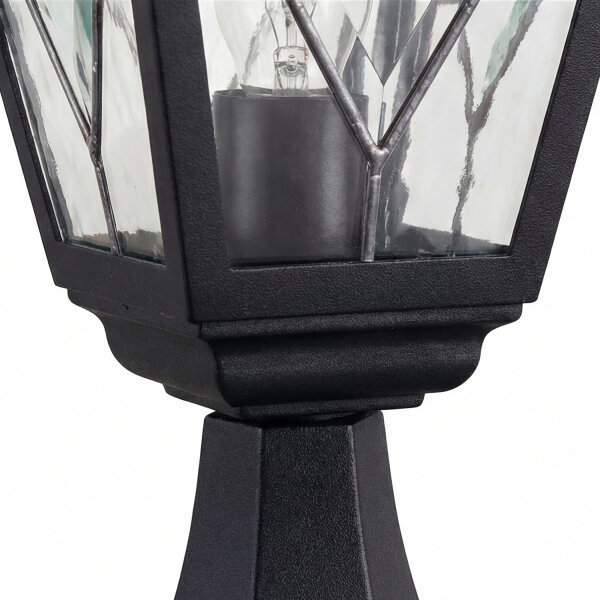 Lampe de jardin Debout Noir H:44cm Rustique Extérieur