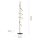 Lampadaire LED à intensité variable 144 cm 3000 lm noir laiton