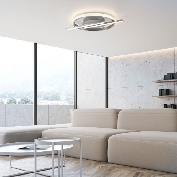 LED Deckenlampe Modern in Stahl L:42 cm 2100 lm dimmbar