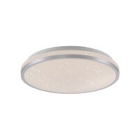 LED Deckenleuchte Sternenhimmel Silber 1380 lm dimmbar