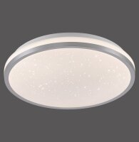 LED Deckenleuchte Sternenhimmel Silber 1380 lm dimmbar