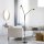Lampadaire flexible verre métal 170 cm incl E14 3000 K