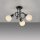 Lampe de plafonnier métal verre L:38 cm incl E14 décoratif