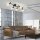 Spot de plafond verre métal 6 flammes incl E14 5 W flexible