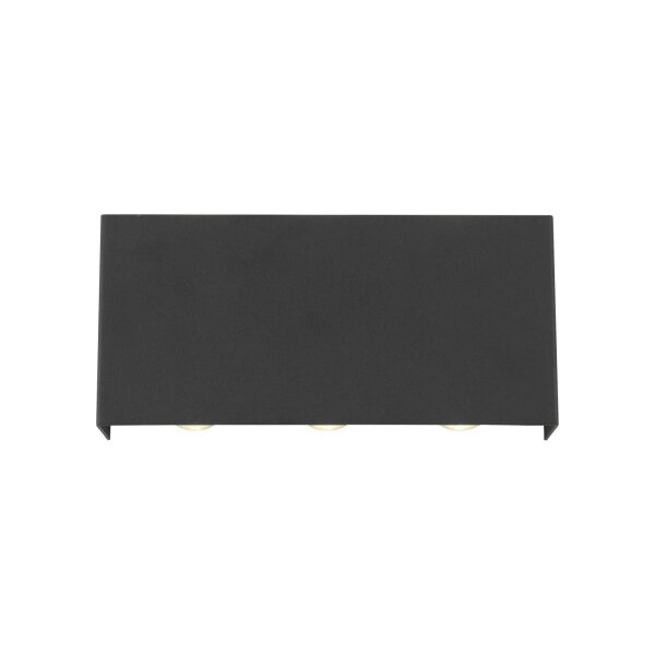 LED Wandleuchte Anthrazit Up Down dimmbar B:17 cm 2 W