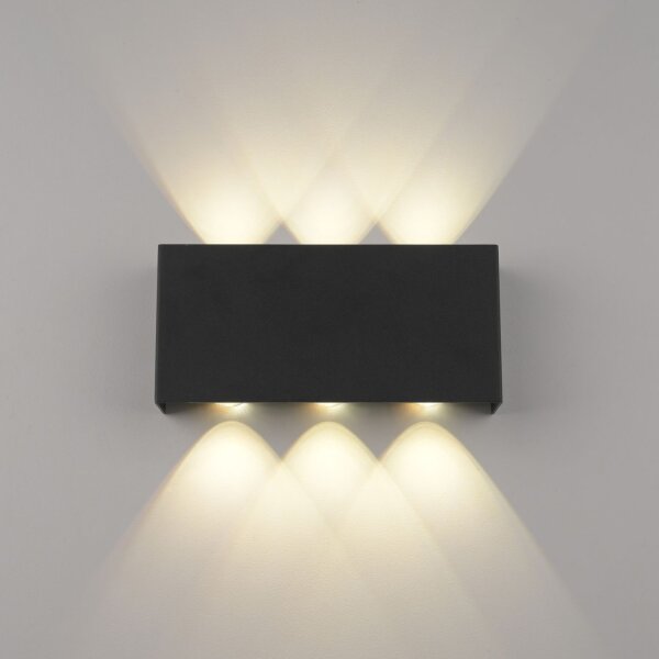 LED Wandleuchte Anthrazit Up Down dimmbar B:17 cm 2 W