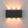 LED Wandleuchte Anthrazit Up Down dimmbar B:17 cm 2 W