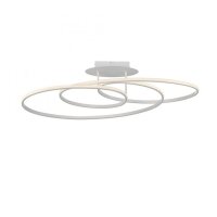 Plafonnier d&eacute;coratif LED m&eacute;tal blanc 3000 K...