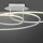 Plafonnier décoratif LED métal blanc 3000 K anneaux