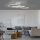 Plafonnier décoratif LED métal blanc 3000 K anneaux