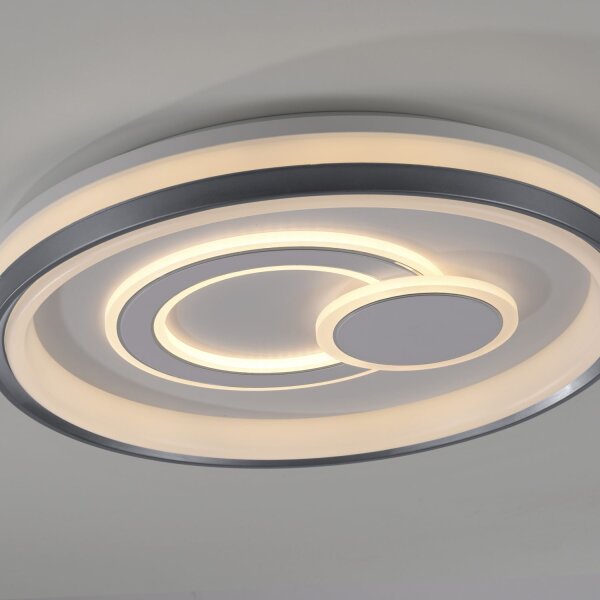 Dimmbare LED Deckenlampe Weiß Ø50 cm rund 3000 K 35 W