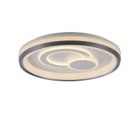 Dimmbare LED Deckenlampe Weiß Ø50 cm rund...