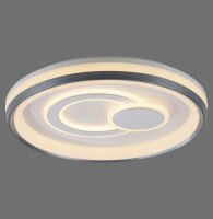 Dimmbare LED Deckenlampe Weiß Ø50 cm rund...