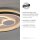 Dimmbare LED Deckenlampe Weiß Ø50 cm rund 3000 K 35 W
