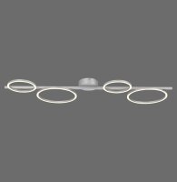 Wei&szlig;e LED Deckenlampe Metall 120 cm l&auml;nglich...