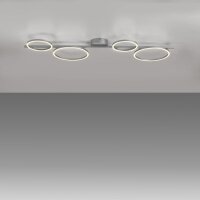 Weiße LED Deckenlampe Metall 120 cm länglich...