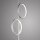 LED Stehleuchte Silber Metall Ringe 151 cm 1290 lm 10 W