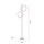 LED Stehleuchte Silber Metall Ringe 151 cm 1290 lm 10 W