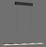 LED Pendelleuchte dimmbar Metall 100 cm 2900 lm Schwarz