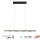 LED Pendelleuchte dimmbar Metall 100 cm 2900 lm Schwarz