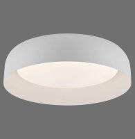 Dimmbare LED Deckenlampe Weiß Metall Ø40 cm...