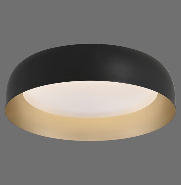 Dimmbare LED Deckenlampe Schwarz Gold Ø40 cm 2850 lm