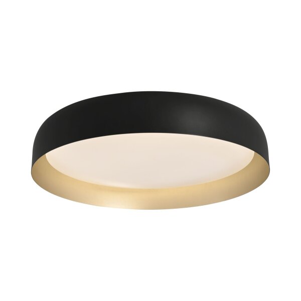 Dimmbare LED Deckenlampe Schwarz Gold Ø57 cm 3850 lm