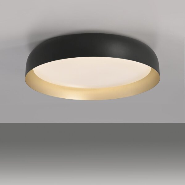 Dimmbare LED Deckenlampe Schwarz Gold Ø57 cm 3850 lm