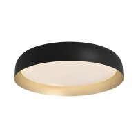 Dimmbare LED Deckenlampe Schwarz Gold Ø57 cm 3850 lm