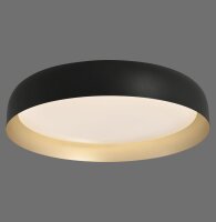 Dimmbare LED Deckenlampe Schwarz Gold Ø57 cm 3850 lm