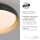 Dimmbare LED Deckenlampe Schwarz Gold Ø57 cm 3850 lm