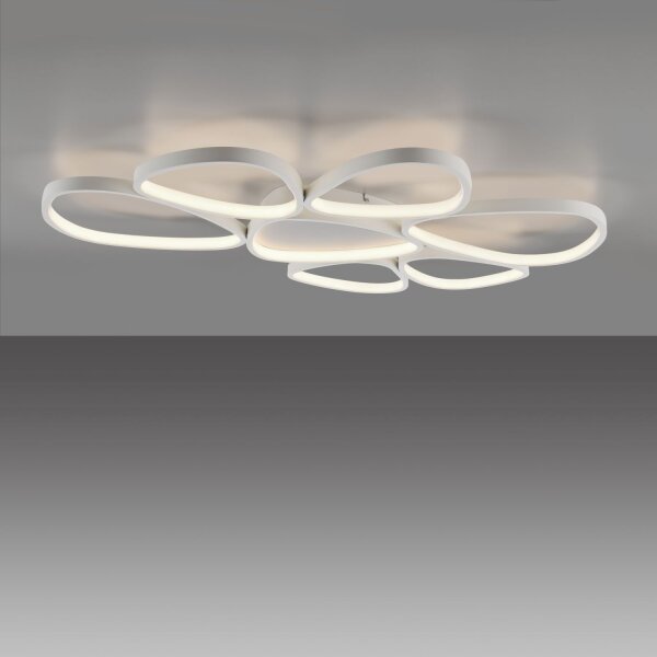 LED Deckenlampe Weiß Metall 3000 K 6100 lm L:92 cm