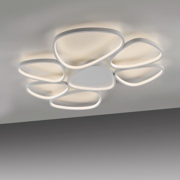 LED Deckenlampe Weiß Metall 3000 K 6100 lm L:92 cm