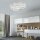 LED Deckenlampe Weiß Metall 3000 K 6100 lm L:92 cm
