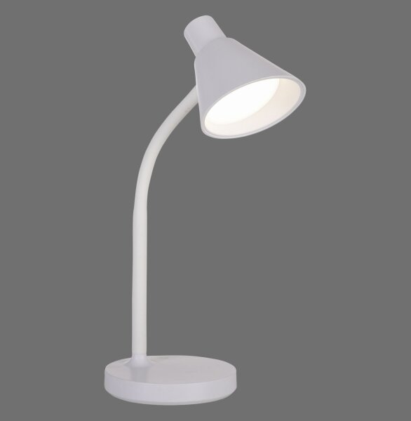 LED SchreibTischlampe Metall 38 cm Weiß 600 lm Modern