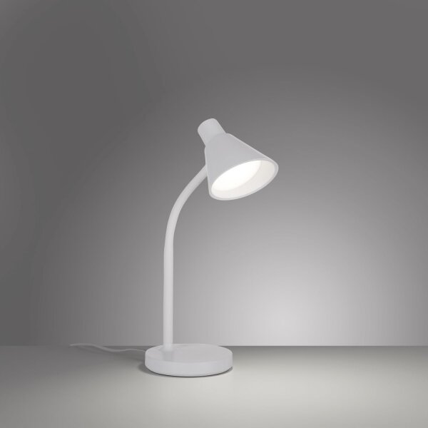 LED SchreibTischlampe Metall 38 cm Weiß 600 lm Modern
