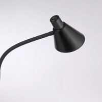 LED Stehleuchte Schwarz Metall 150 cm 3000 K flexibel