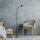 Lampadaire LED noir métal 150 cm 3000 K flexible