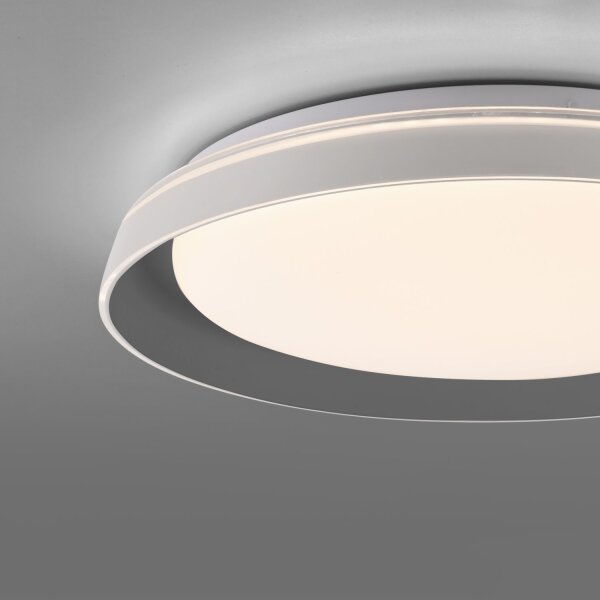 Blendarme LED Deckenlampe Grau Ø43 cm 2630 lm dimmbar