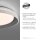 Blendarme LED Deckenlampe Grau Ø43 cm 2630 lm dimmbar