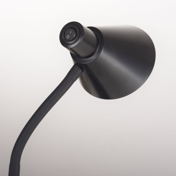 LED Schreibtischleuchte Metall 38 cm Schwarz 4 W Modern