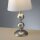 Tischlampe Stoffschirm Metall Creme Bronze 36 cm E27