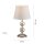 Tischlampe Stoffschirm Metall Creme Bronze 36 cm E27